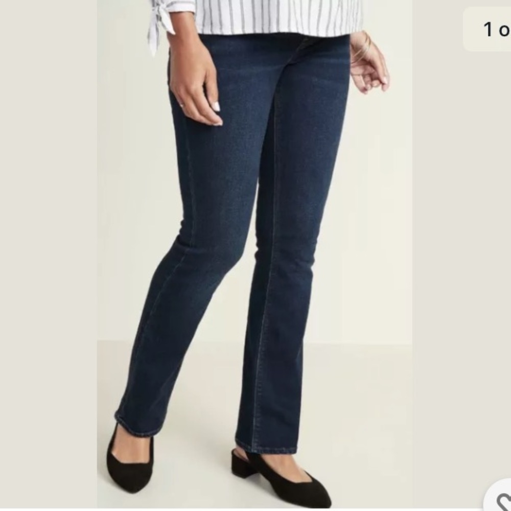 NWT Dark Wash, Full Panel, Maternity Jeans